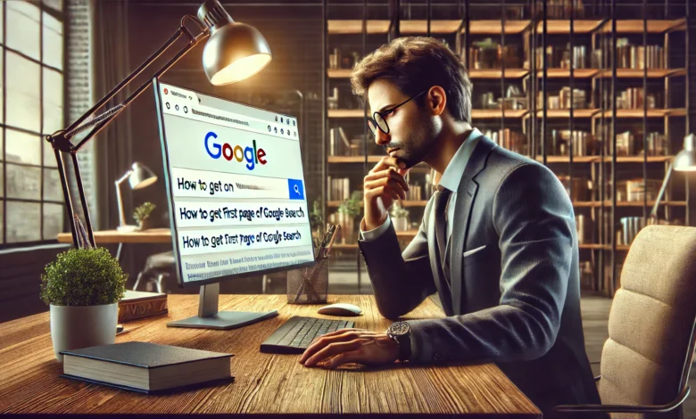 How to Get on First Page of Google Search